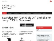 Tablet Screenshot of cannabissativa.com